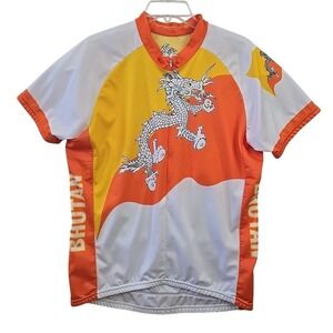 Scudo BHUTAN Cycling Jersey Dragon Graphic Printed Scudo Pro Size 2XL Step Up